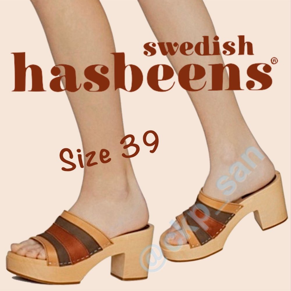 NWOB Swedish Hasbeens Anki Sandal Sz 39 - Picture 1 of 13